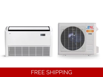 C&H 36K-Btu 20 SEER2 Floor-Ceiling Mini Split H-Heat Pump (-22°F) E-Star: 12 EER/10.8 HSPF (R454B)